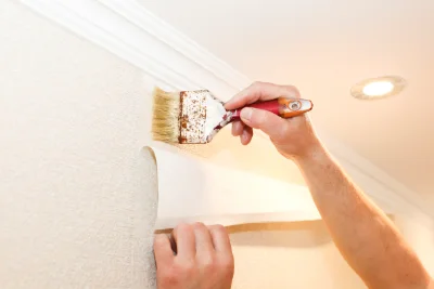 Pose de papier peint à Ostricourt — revêtements muraux et toiles de verre